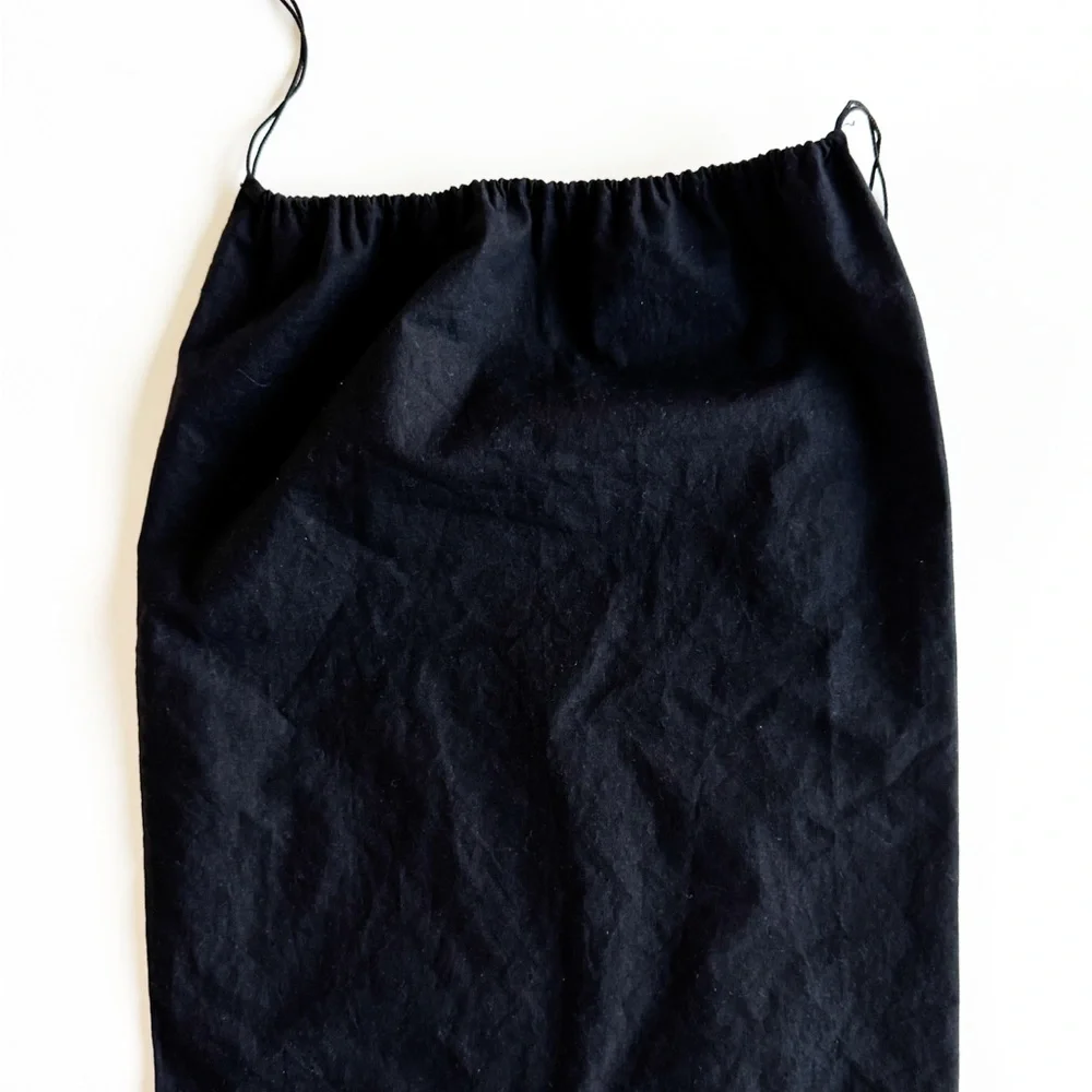 CHANEL Black Drawstring Bag